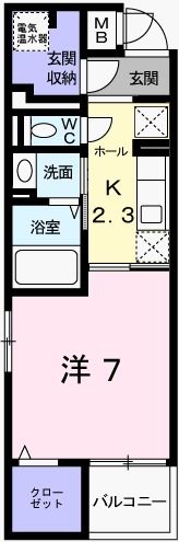 姫路市下寺町のマンションの間取り