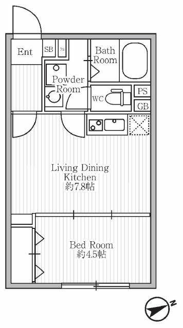 ハーモニーグラシア武蔵小山の間取り