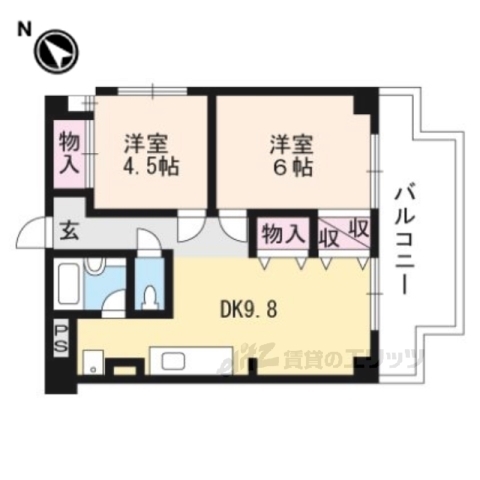 東和ハイツ東館の間取り