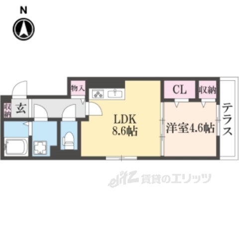 【Ｄ－ＲＯＯＭ富野乾垣内の間取り】