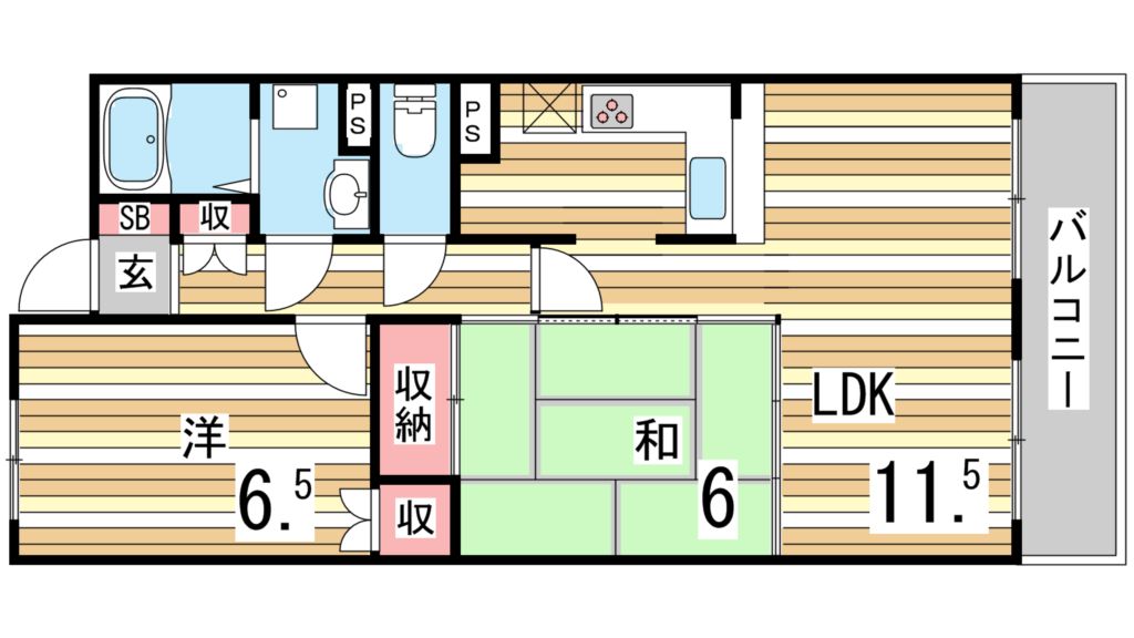 コンフォート芦屋西の間取り