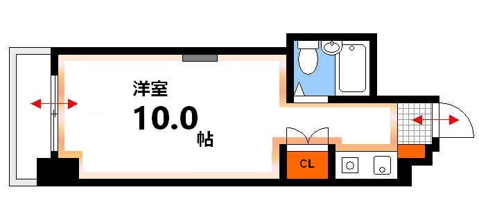 広島市中区舟入中町のマンションの間取り