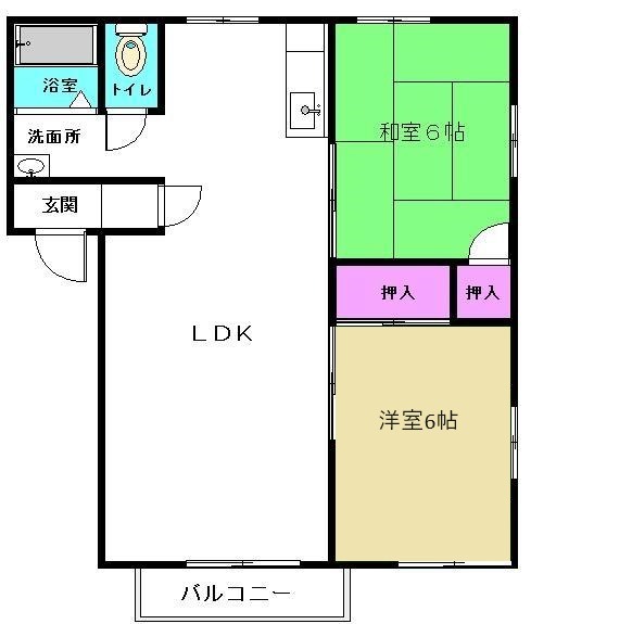 メゾンタナカの間取り