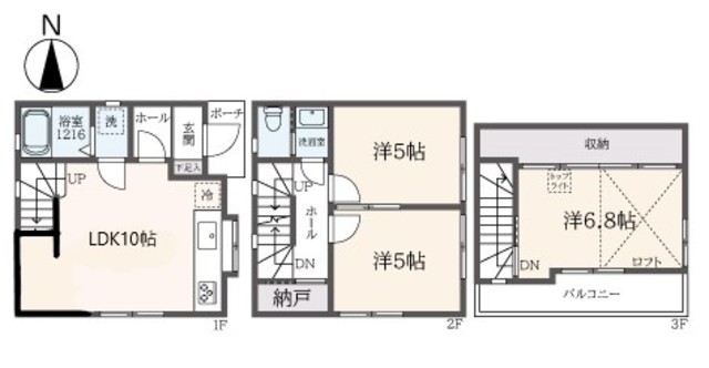 練馬区練馬のアパートの間取り