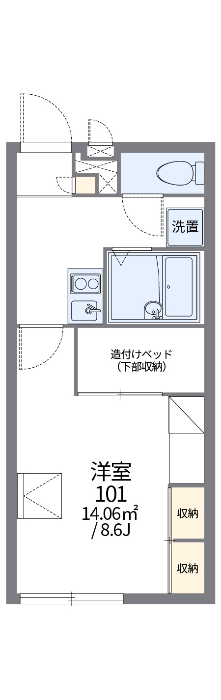 レオパレスＹＡＮＡＧＡＷＡの間取り