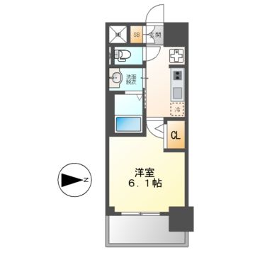 エステムコート名古屋栄プレシャスの間取り