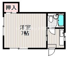 大阪市都島区中野町のマンションの間取り