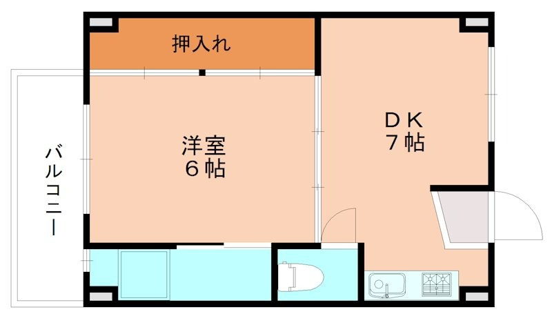 ビレッジハウス古賀 1号棟の間取り