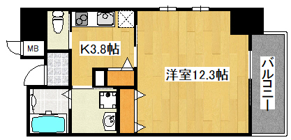 【加古川市平岡町新在家のマンションの間取り】