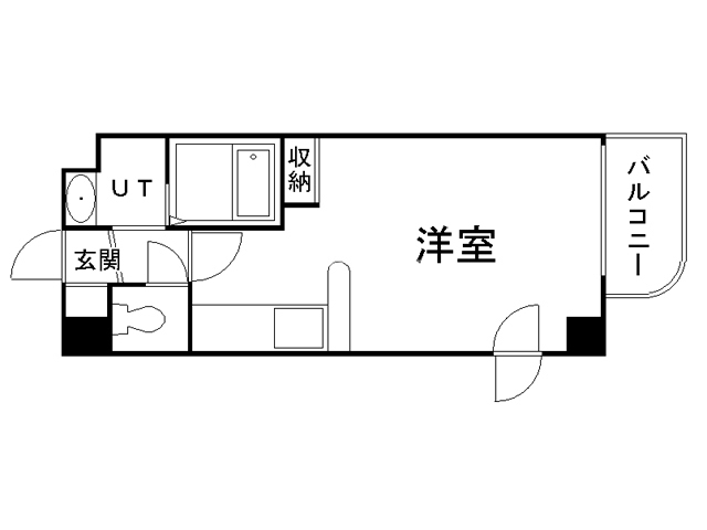 札幌市東区北二十六条東のマンションの間取り