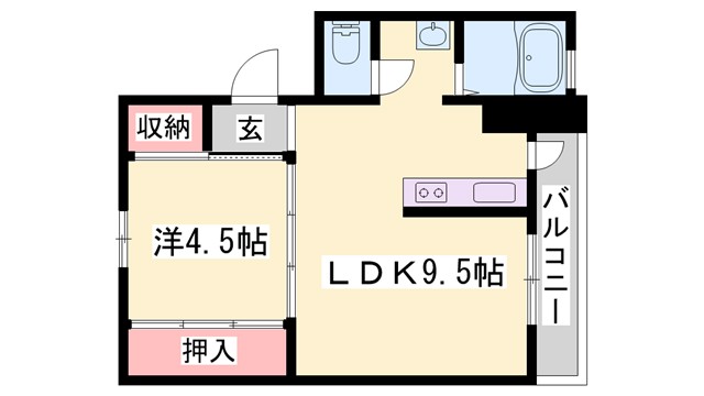 ビレッジハウス北条第三の間取り