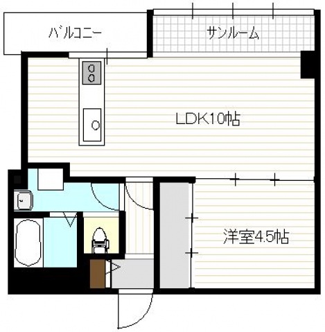 広島市中区榎町のマンションの間取り