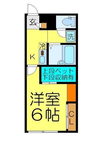 【鶴ヶ島市新町のアパートの間取り】