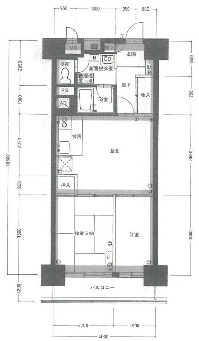 イトーピア東陽町マンションの間取り