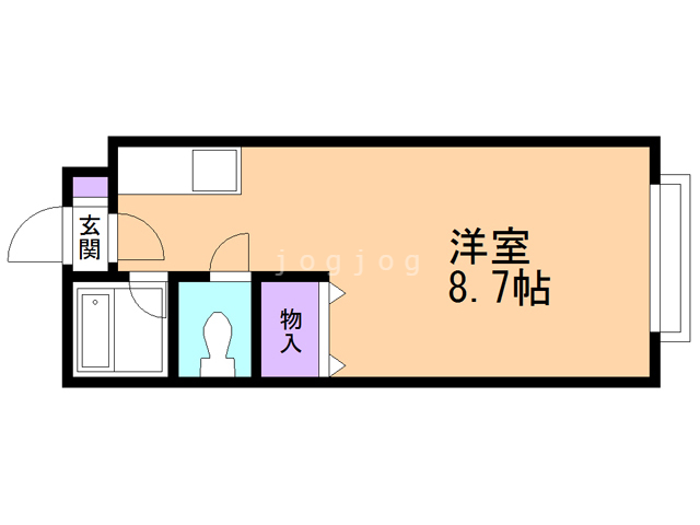 札幌市白石区平和通のマンションの間取り