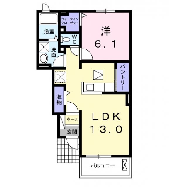 Ｎフォレスト鹿島Ｂの間取り