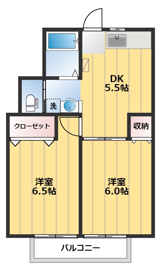 パールガーデンCの間取り