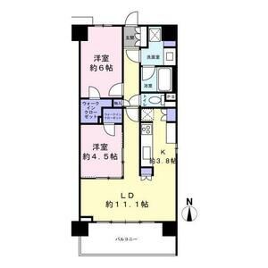 八王子市椚田町のマンションの間取り