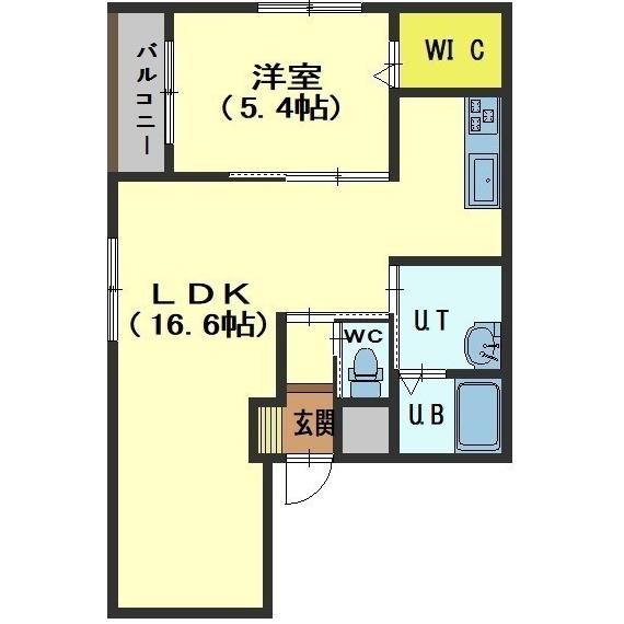 函館市日乃出町のマンションの間取り