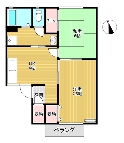 メゾンドリバティの間取り