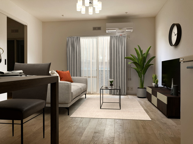 居室・リビング　こちらの家具はＣＧです。家具付きではございません。