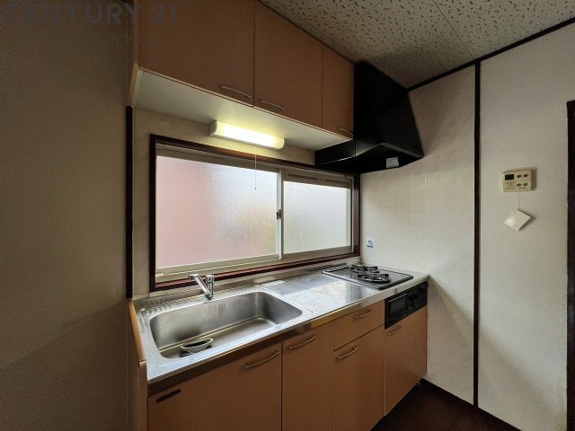 キッチン　2口ガスコンロ＆グリル付き