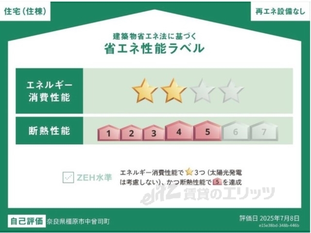 省エネ性能ラベル　省エネ性能ラベル