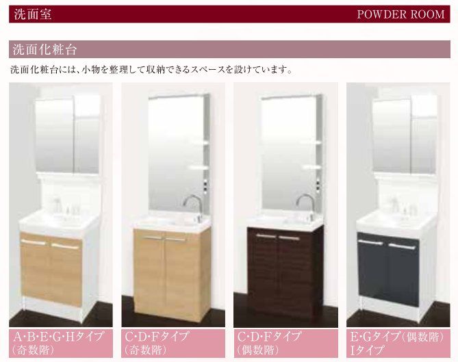 洗面設備　間取図