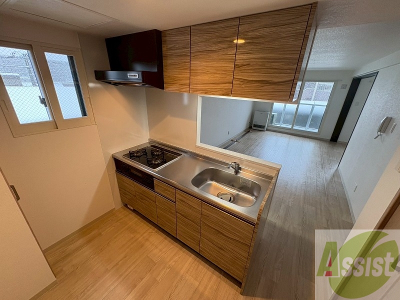 キッチン　清潔感がありお洒落なキッチンになっていました！