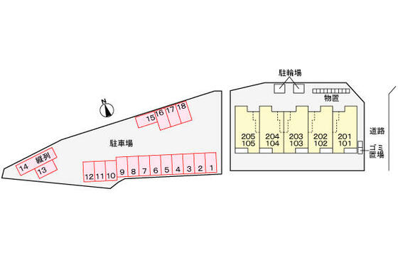 駐車場　区画図