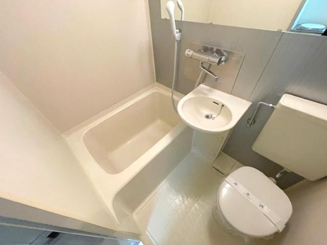 バス・シャワールーム　大きなミラーです