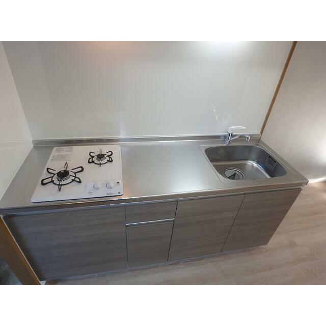 キッチン　二口ガスコンロ設置可。お料理好きさん大歓迎☆