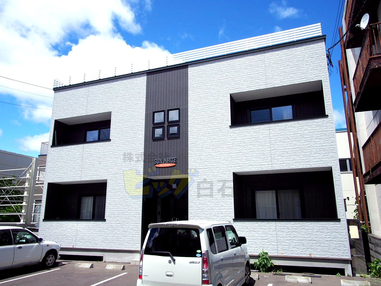 建物外観　経済的で暖かいオール電化です♪