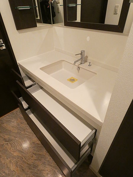 洗面設備　別タイプ部屋　参考写真です