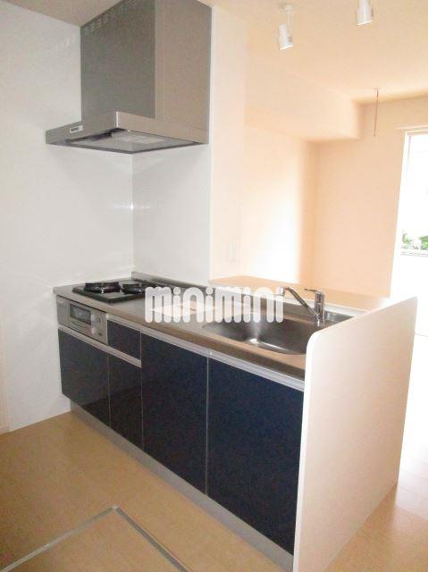 キッチン　２口ガスコンロに魚グリル付です。