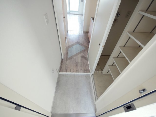 玄関　収納もある玄関です