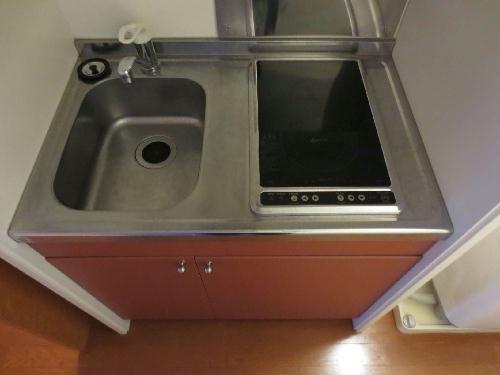 キッチン　2口電気コンロ