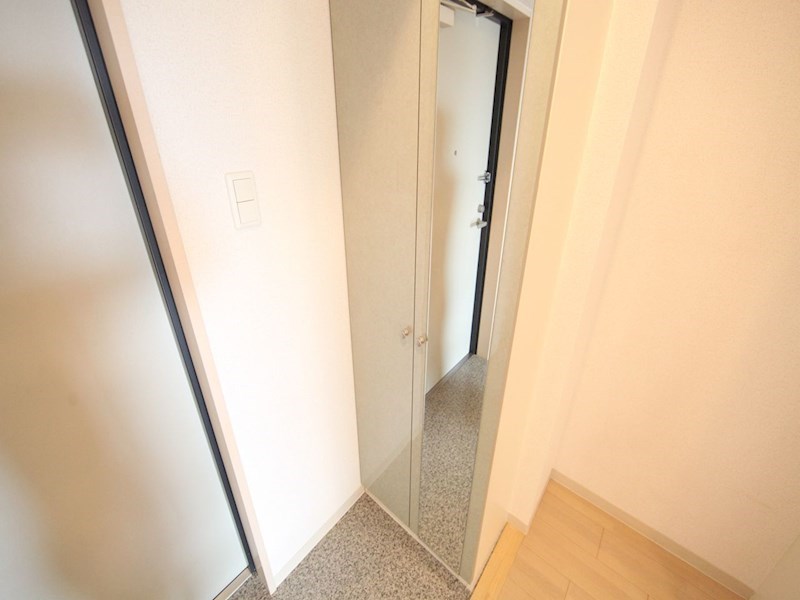 玄関　シューズボックス付　姿鏡付