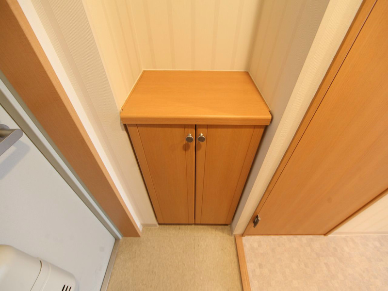 玄関　玄関　シューズボックス付