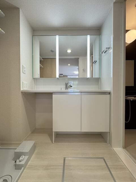 洗面設備　写真は別の部屋のものです。