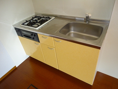 キッチン　2口コンロ付きキッチン