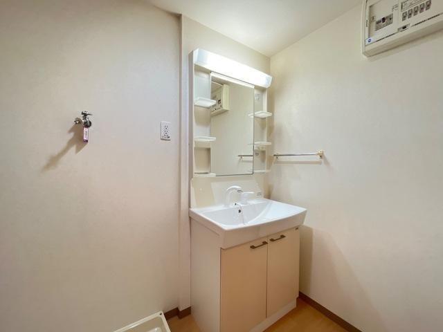 洗面設備　洗髪洗面化粧台・室内洗濯機置き場