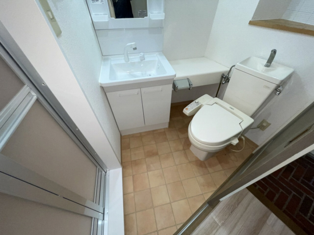 洗面設備　広い洗面スペース