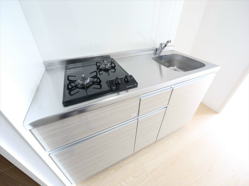 キッチン　システムキッチン　2口ガスコンロ
