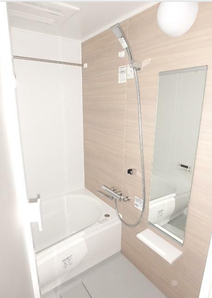 バス・シャワールーム　清潔感のあるバスルームです。