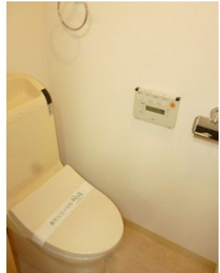 トイレ　ゆったりとした空間のトイレです