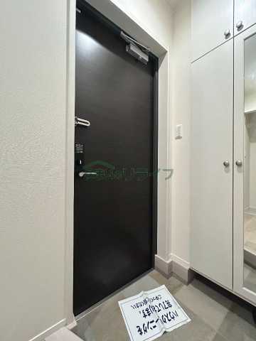 玄関　モンステラ