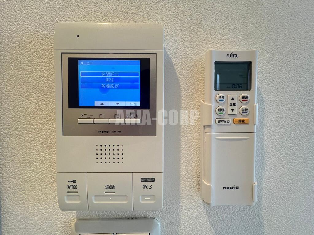 セキュリティ　録画機能付きTVモニターホンで外出時の訪問者も確認できます！