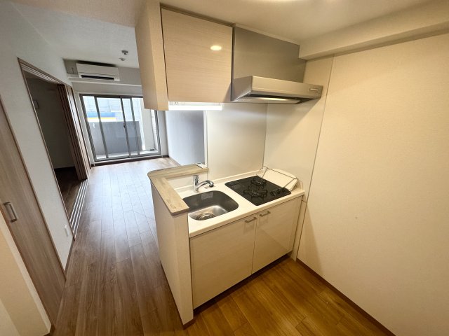 キッチン　2口ガスコンロ付きのカウンターキッチンです！