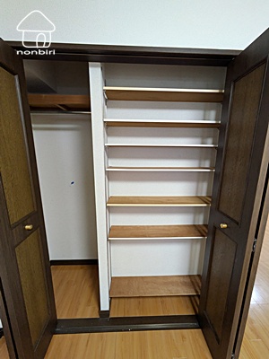収納　お部屋の収納も大きめです